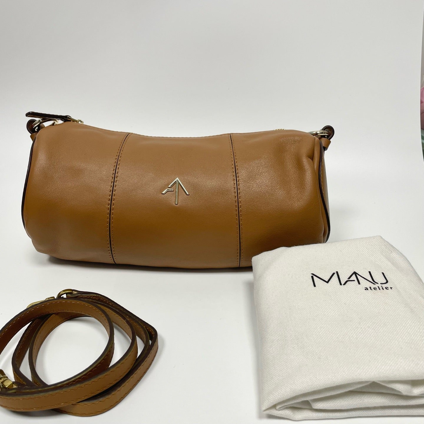 Pre-Owned MANU ATELIER Cowhide Arrow Logo Bag, Item  N18467437