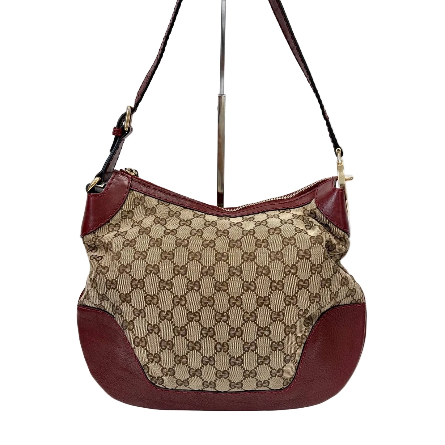 Pre-Owned  Gucci GG Supreme Canvas & Leather Shoulder Bag, ItemN20701685