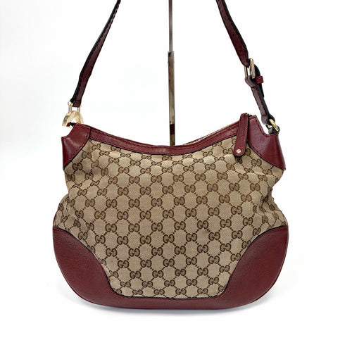 Pre-Owned  Gucci GG Supreme Canvas & Leather Shoulder Bag, ItemN20701685