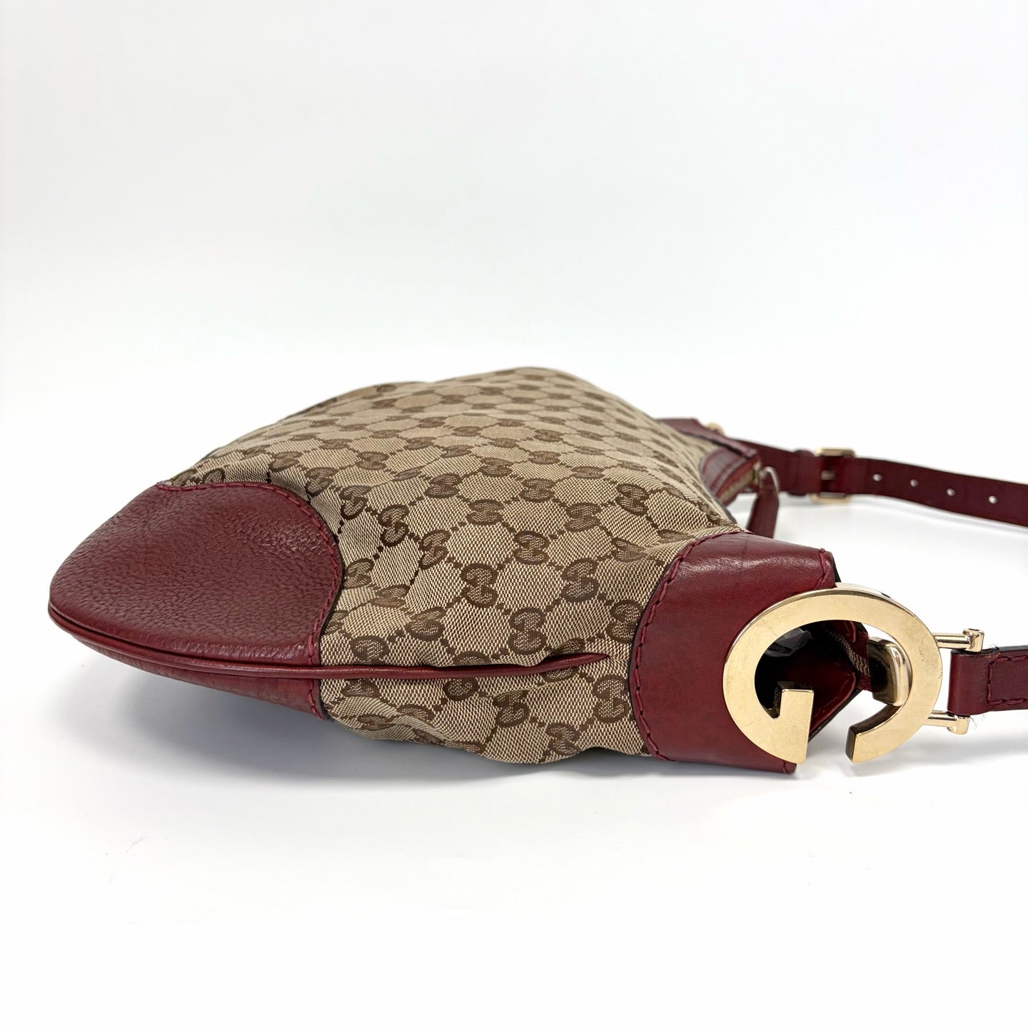 Pre-Owned  Gucci GG Supreme Canvas & Leather Shoulder Bag, ItemN20701685