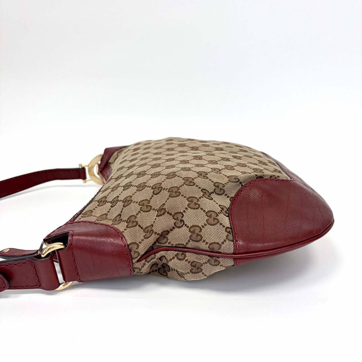 Pre-Owned  Gucci GG Supreme Canvas & Leather Shoulder Bag, ItemN20701685