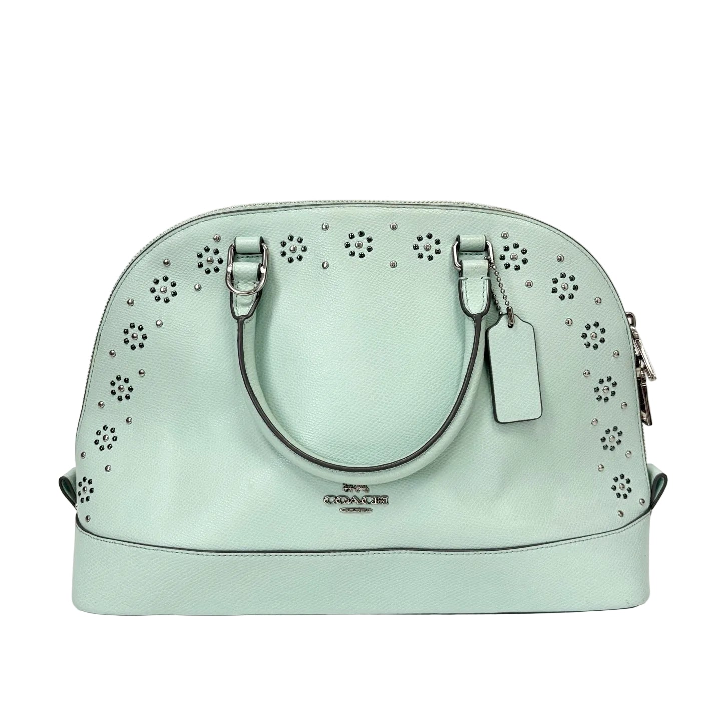 Pre-Owned Coach Blue Lace Shell Bag, Year 2015, Item  N10840086