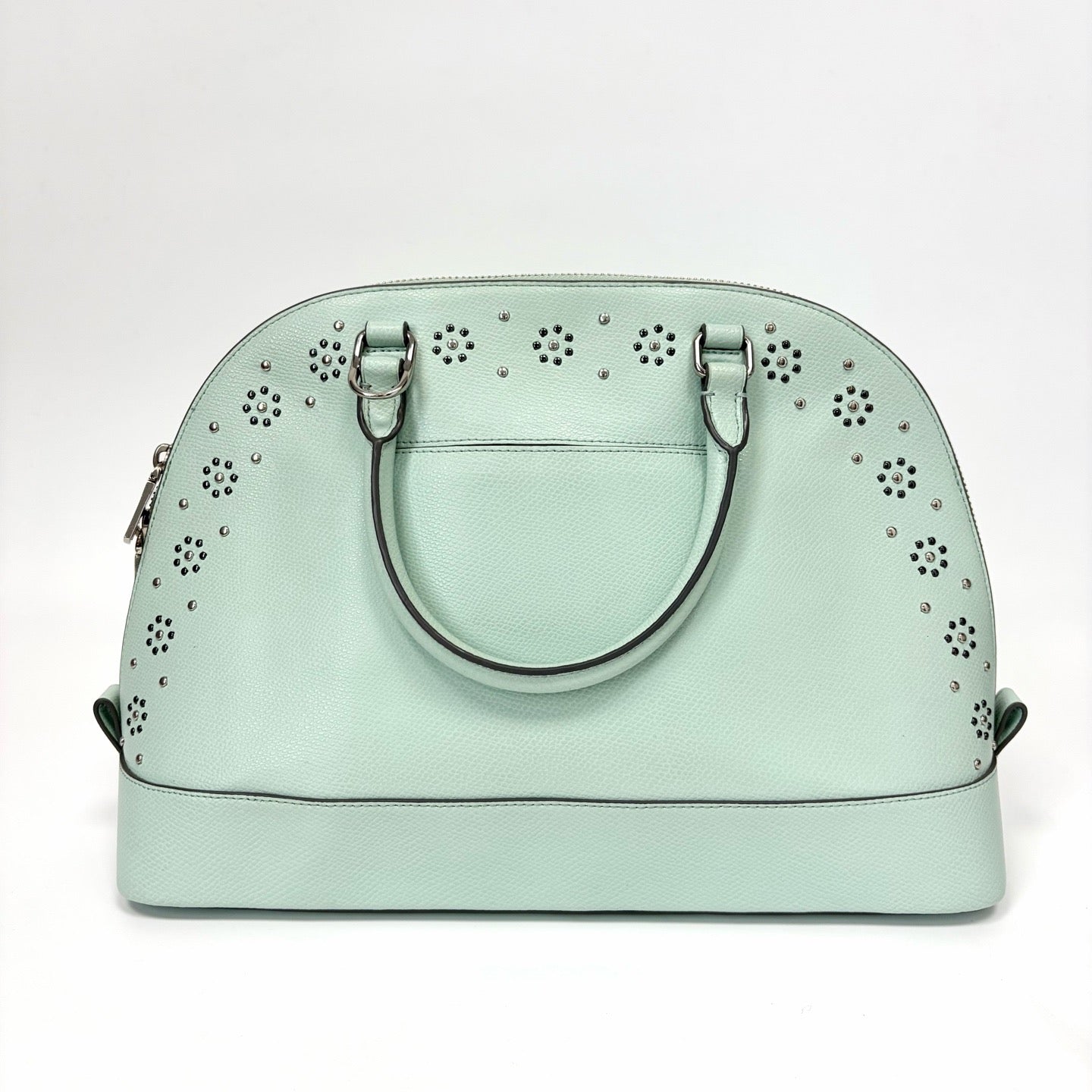 Pre-Owned Coach Blue Lace Shell Bag, Year 2015, Item  N10840086