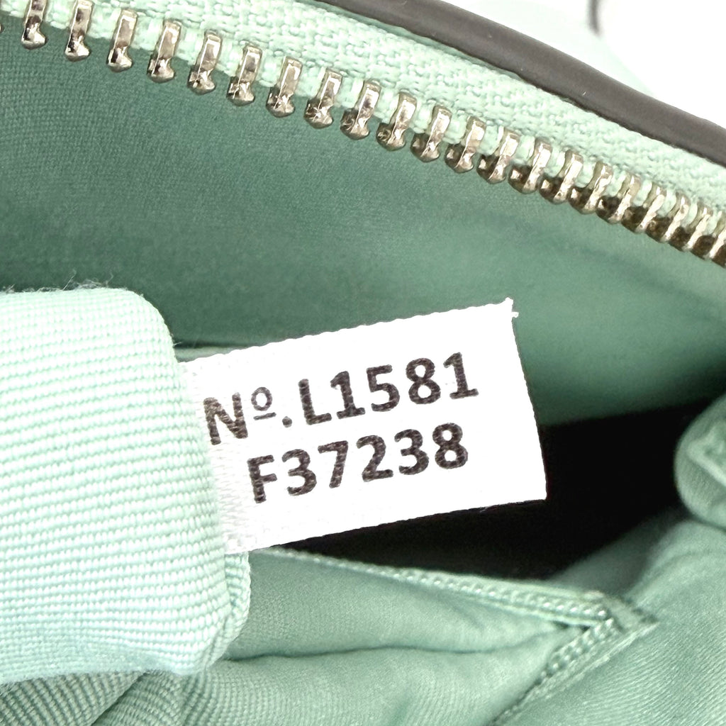 Pre-Owned Coach Blue Lace Shell Bag, Year 2015, Item  N10840086