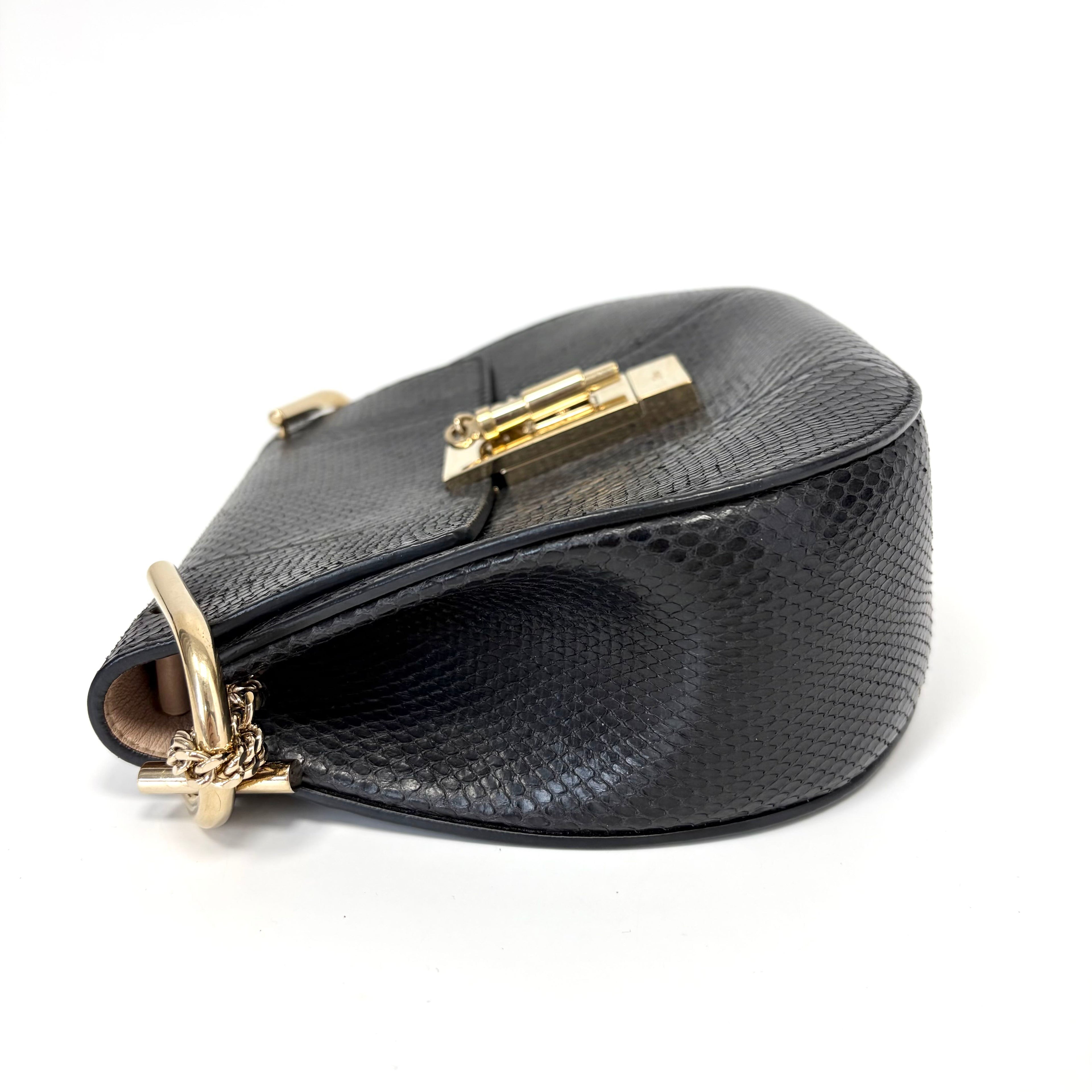 Pre-Owned Chloé Drew Snakeskin Piglet Bag, Year 2016, Item  N18954971