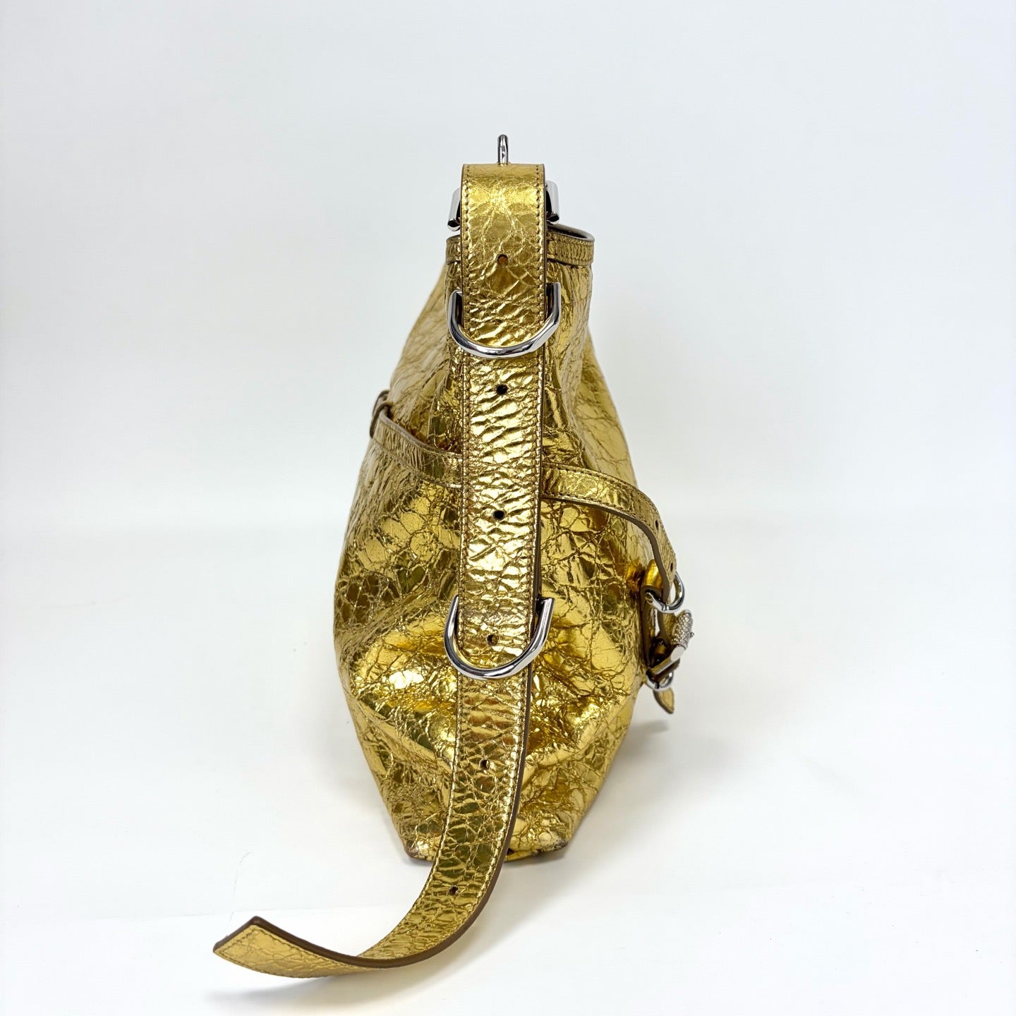 Pre-Owned Givenchy Gold Cracked‑Texture Handbag, Year 2012, Item  N20563991
