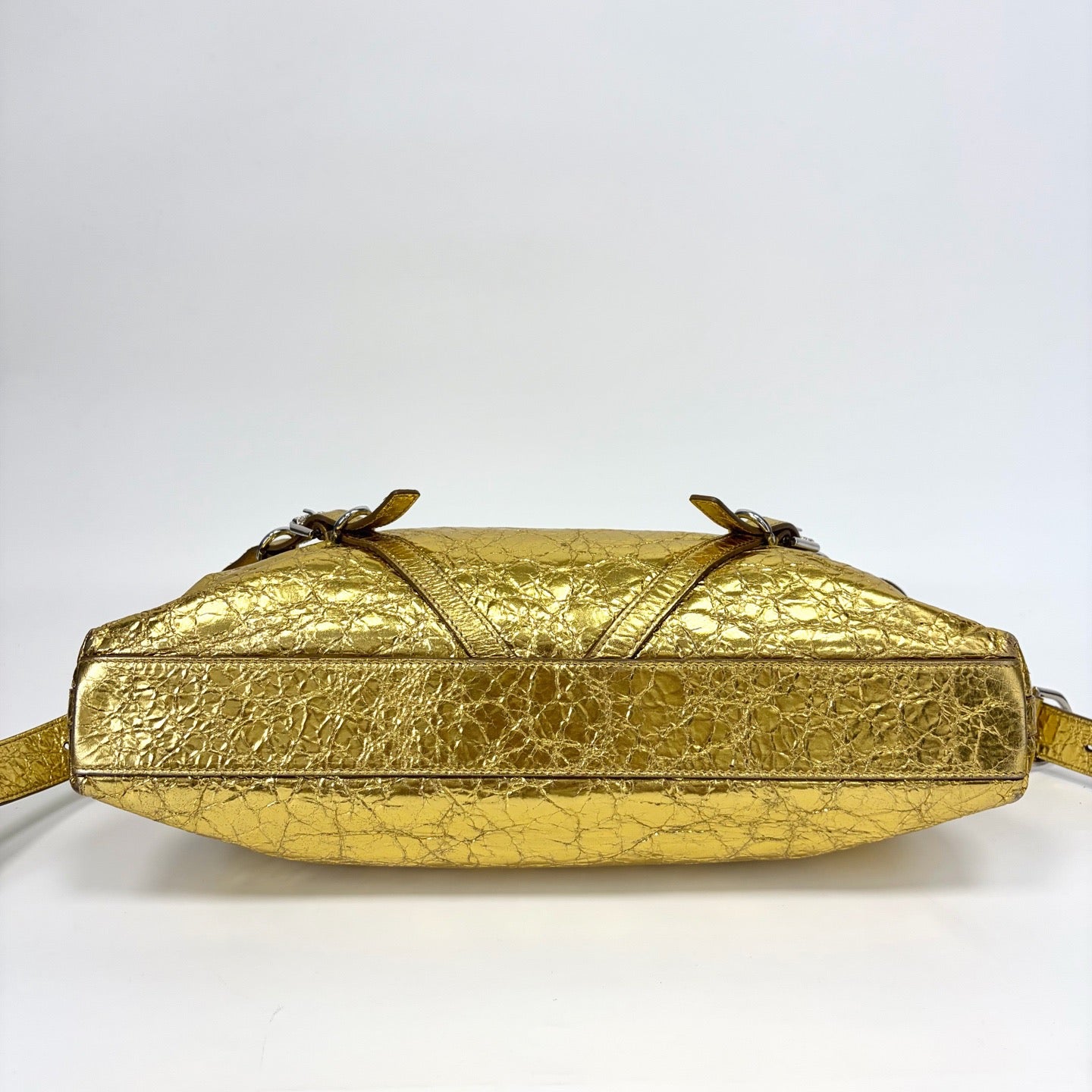 Pre-Owned Givenchy Gold Cracked‑Texture Handbag, Year 2012, Item  N20563991