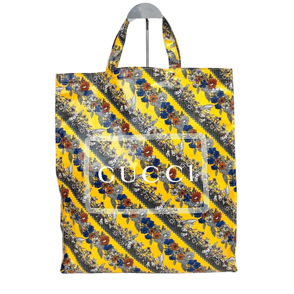 Pre-Owned Gucci Yellow Printed Tote Bag, Year 2019, Item  N20549519