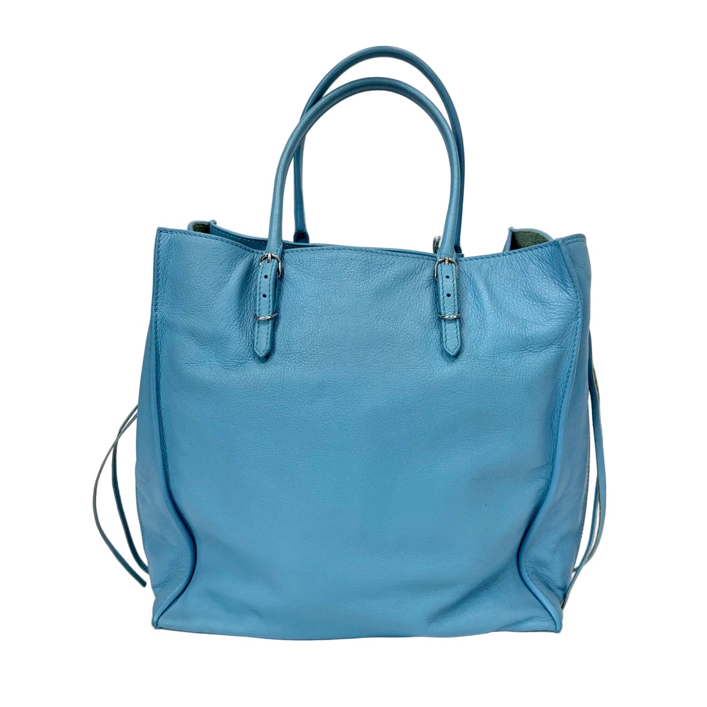 Pre-Owned Balenciaga Blue Fringed Motocross Bag, Item  N20566945