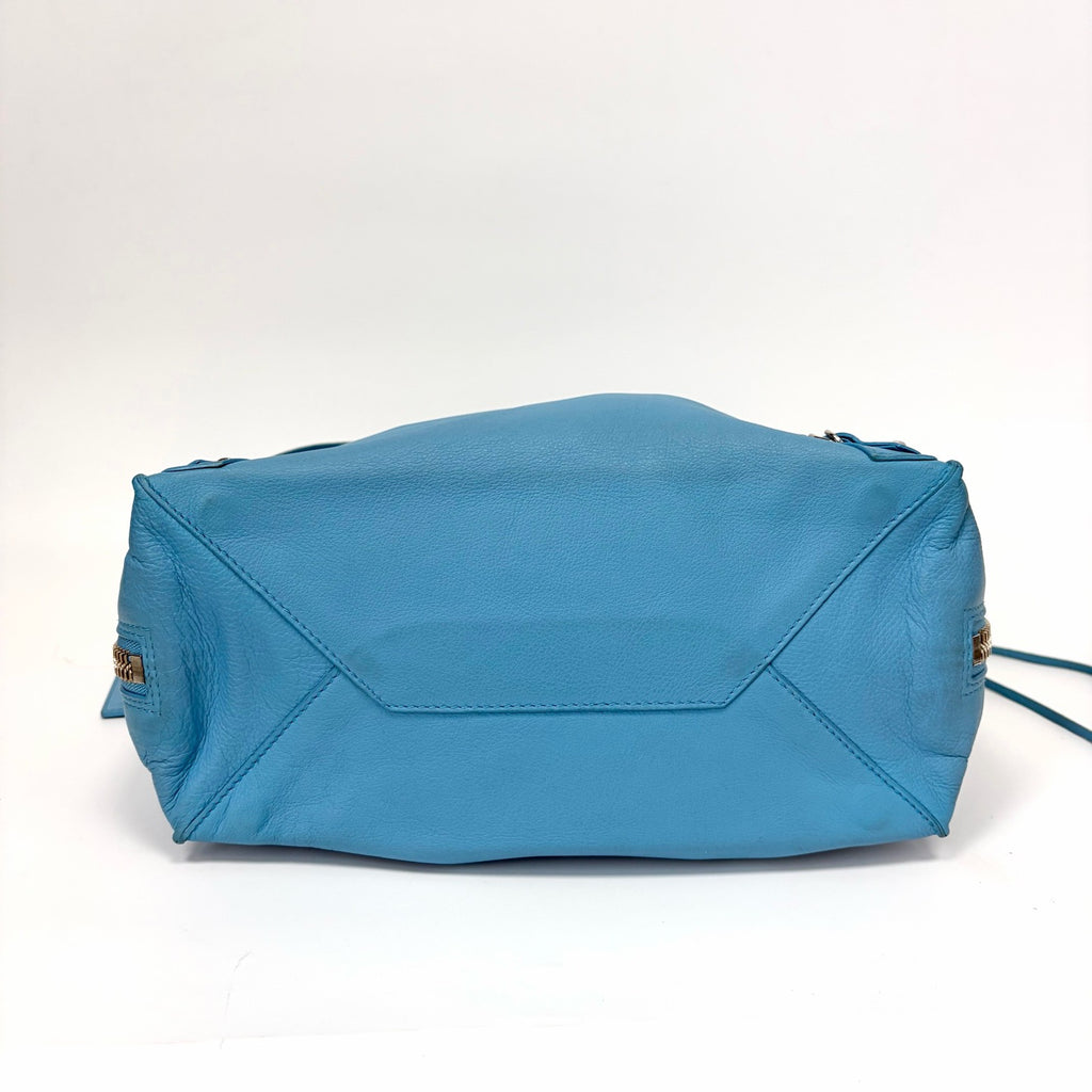 Pre-Owned Balenciaga Blue Fringed Motocross Bag, Item  N20566945