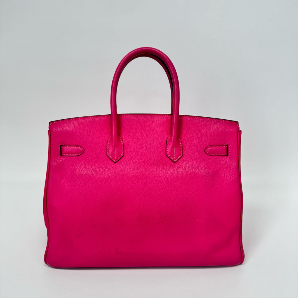 Pre-Owned Hermès Birkin 35, Candy Pink Epsom Leather, Silver Hardware, Square Stamp Year2011, Serial N22191166