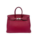 Pre-Owned Hermès Pomegranate Red Togo Leather Birkin 35, Silver Hardware, Square Stamp Year 2012, Serial N22173431