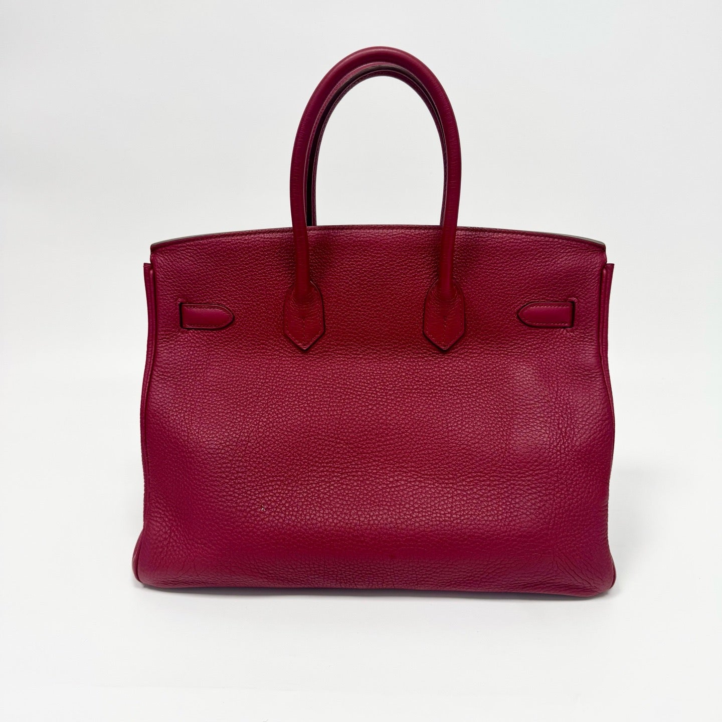 Pre-Owned Hermès Pomegranate Red Togo Leather Birkin 35, Silver Hardware, Square Stamp Year 2012, Serial N22173431