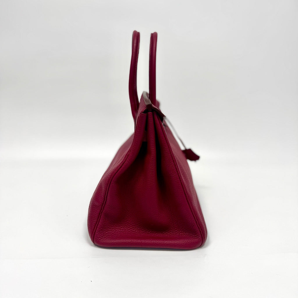 Pre-Owned Hermès Pomegranate Red Togo Leather Birkin 35, Silver Hardware, Square Stamp Year 2012, Serial N22173431