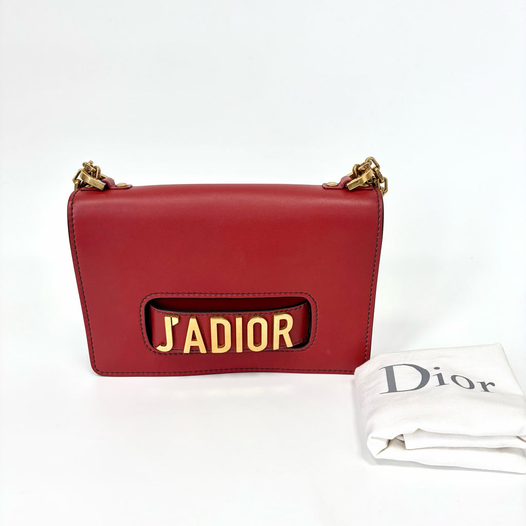 Pre-Owned Dior J'ADIOR Flap Bag, Red Calfskin, Year 2017, Serial  N22172371