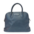 Pre-Owned Hermès Bolide, Blue Nuit Togo Leather, Square StampL  Year 2008, Serial N22171329