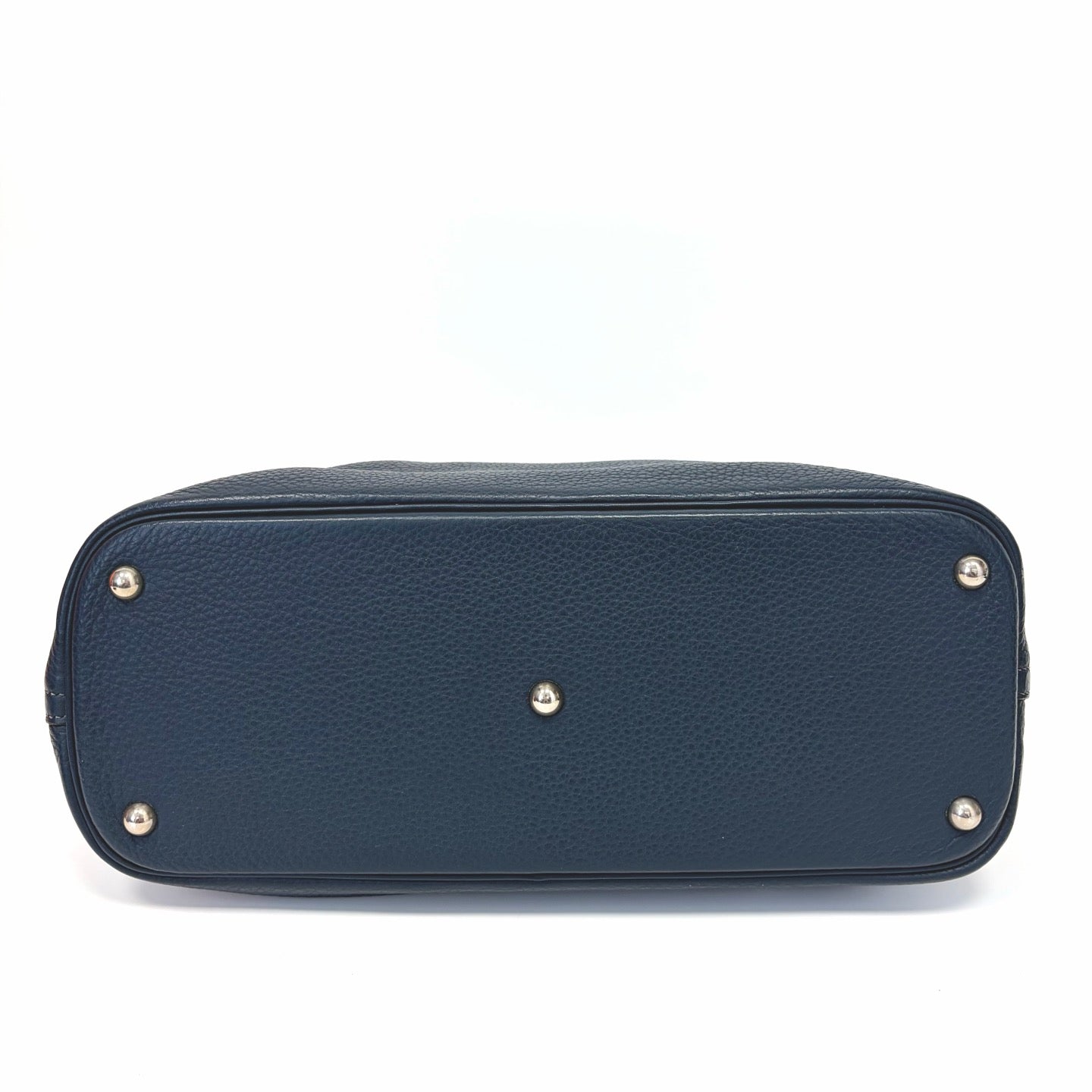 Pre-Owned Hermès Bolide, Blue Nuit Togo Leather, Square StampL  Year 2008, Serial N22171329