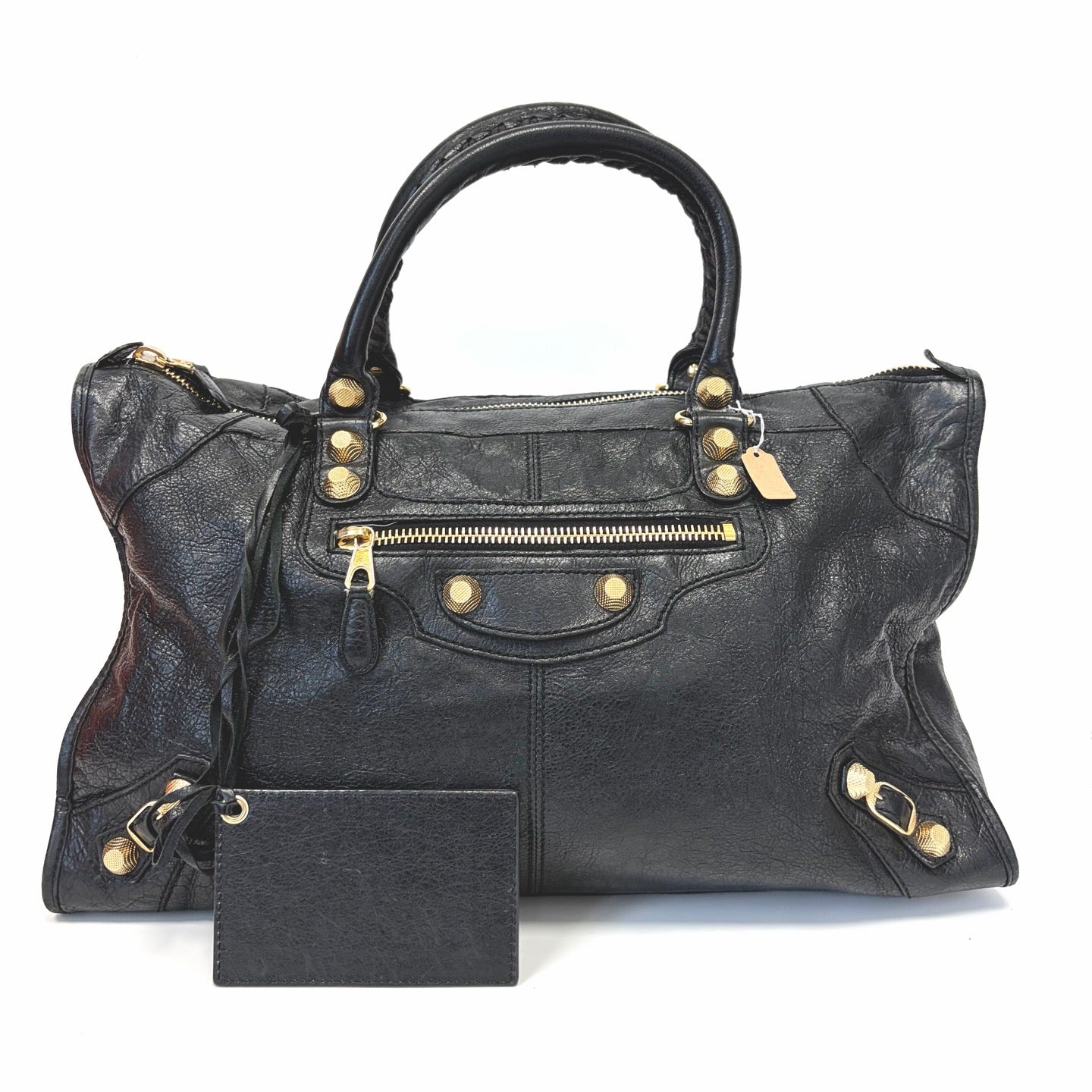 Pre-Owned Balenciaga Classic City Gold Studs Motorcycle Bag, Late 2011, Length 45cm N22238870