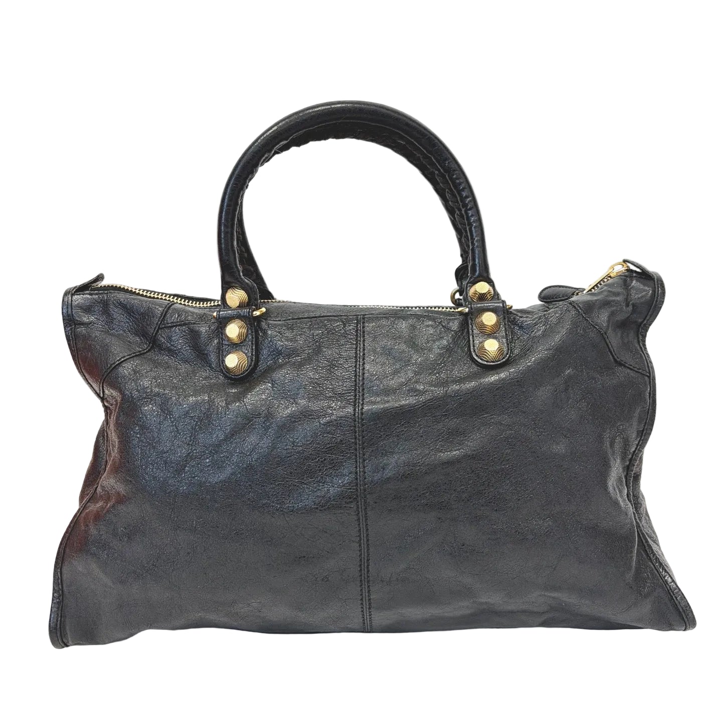 Pre-Owned Balenciaga Classic City Gold Studs Motorcycle Bag, Late 2011, Length 45cm N22238870