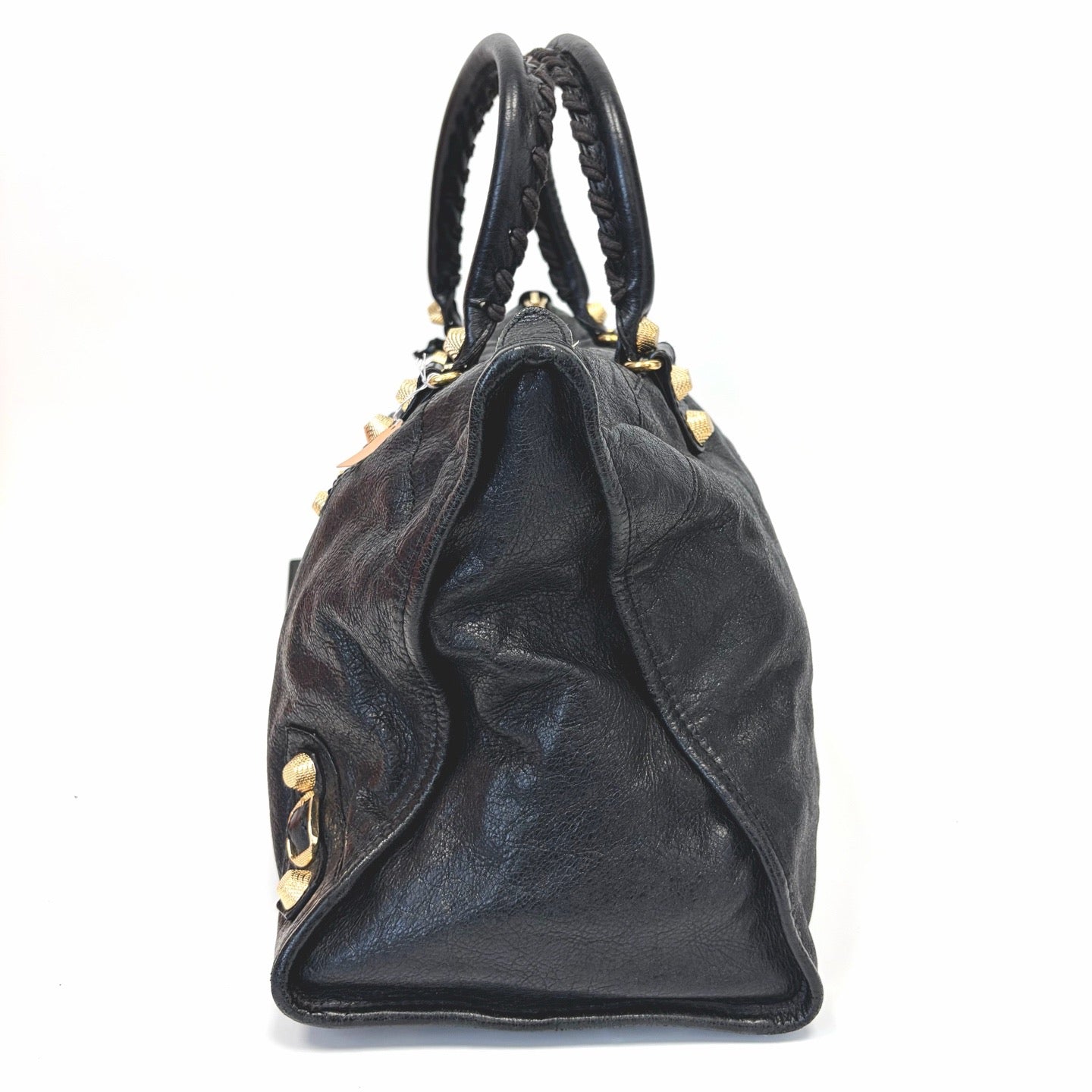 Pre-Owned Balenciaga Classic City Gold Studs Motorcycle Bag, Late 2011, Length 45cm N22238870