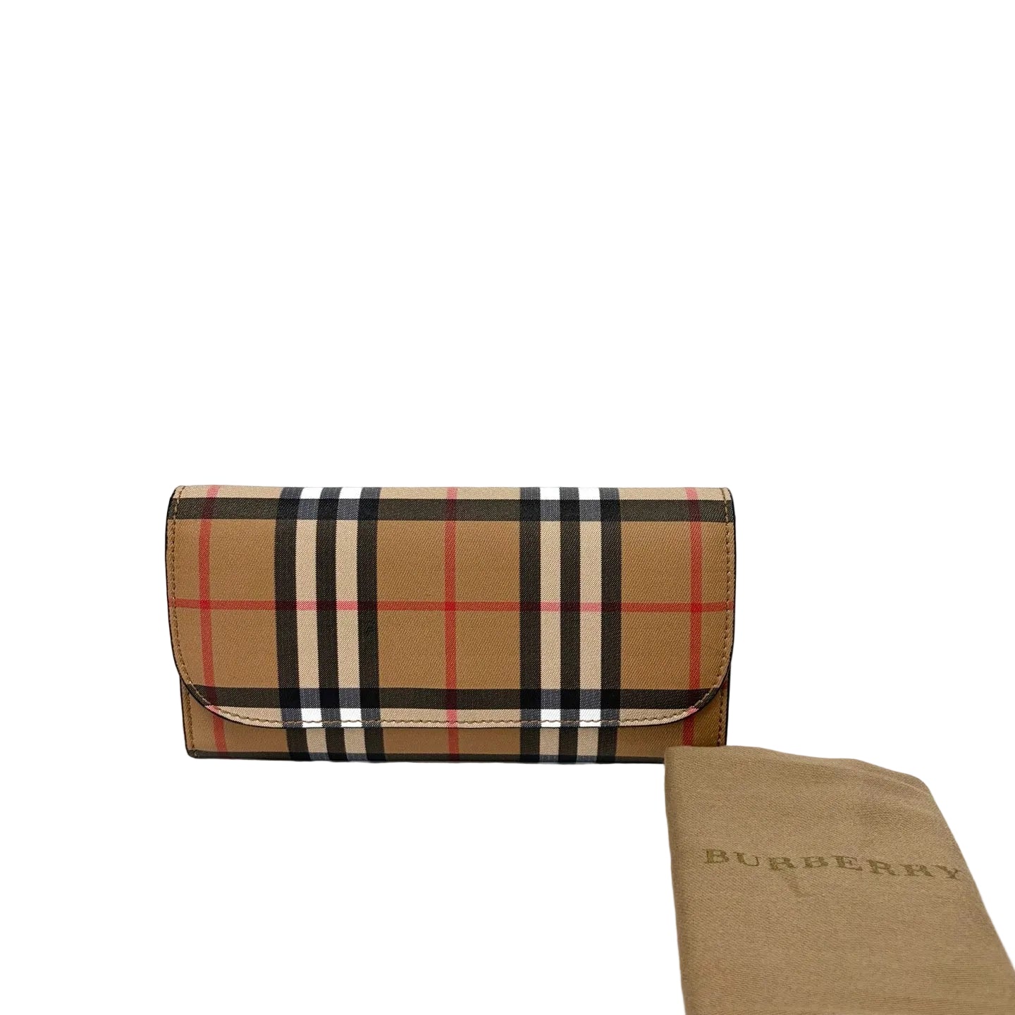 Pre-Owned Burberry Vintage Check Long Flap Wallet Model N22356908