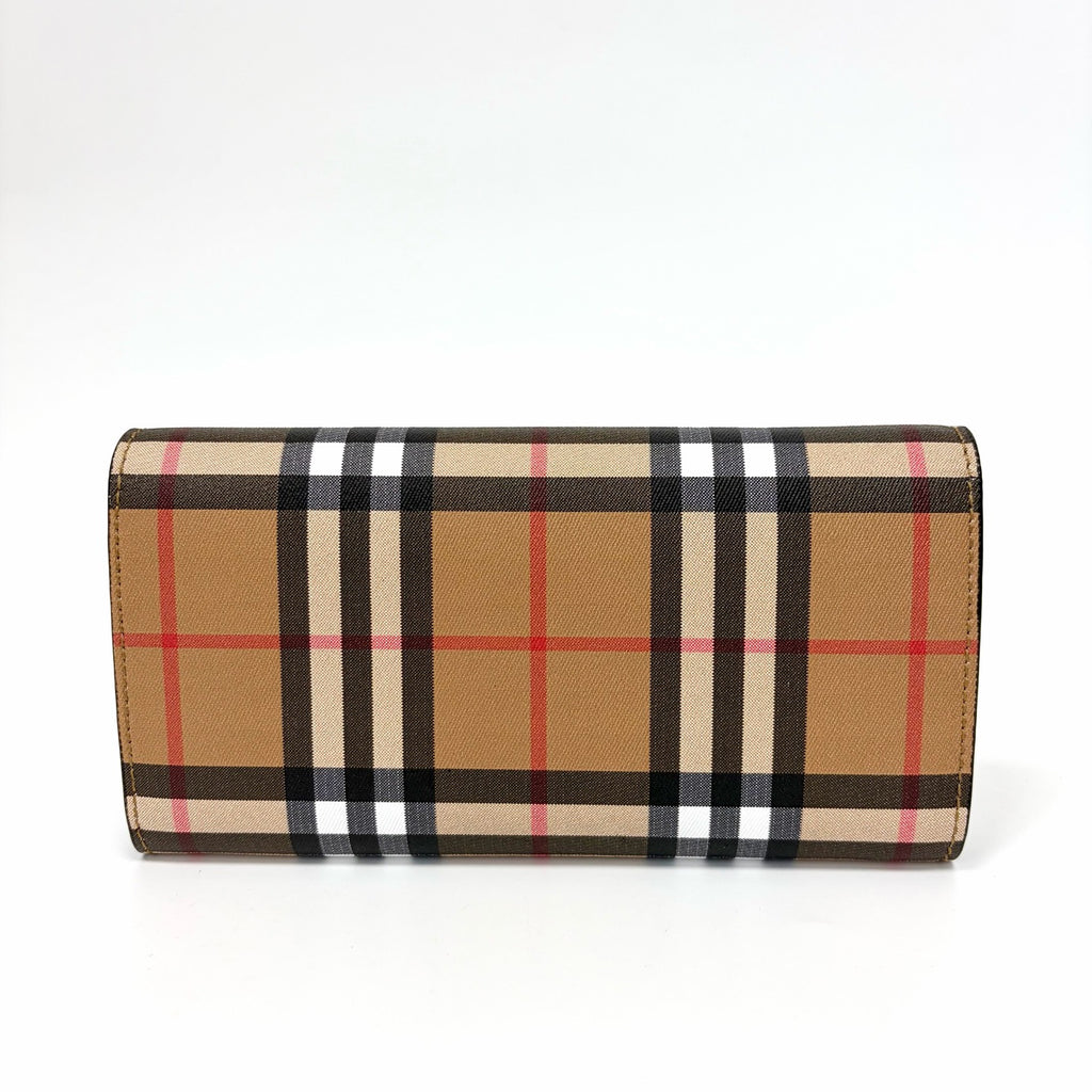Pre-Owned Burberry Vintage Check Long Flap Wallet Model N22356908