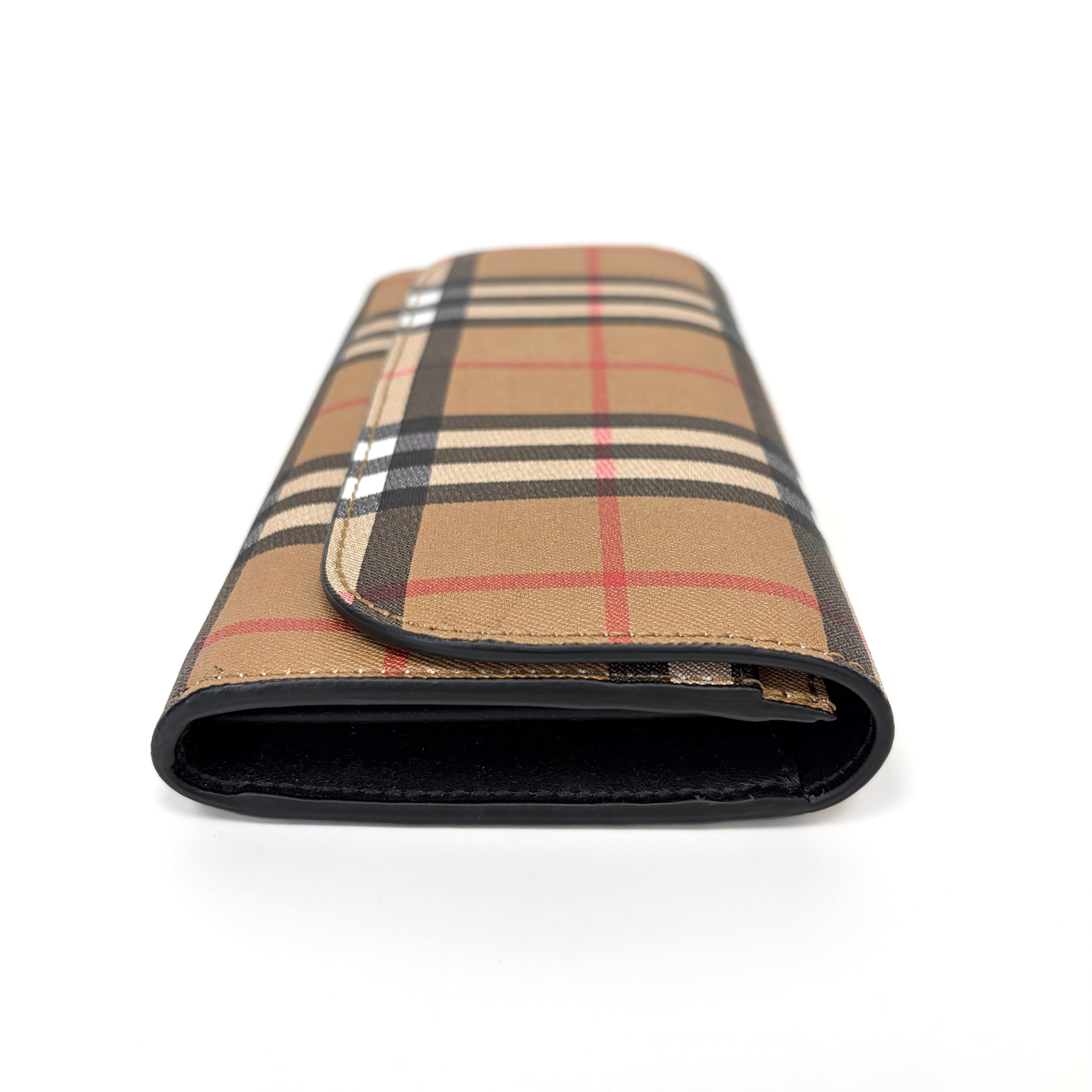 Pre-Owned Burberry Vintage Check Long Flap Wallet Model N22356908