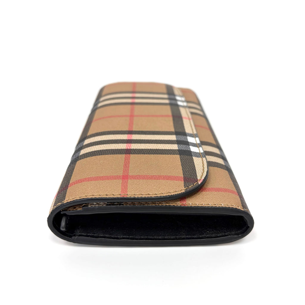 Pre-Owned Burberry Vintage Check Long Flap Wallet Model N22356908