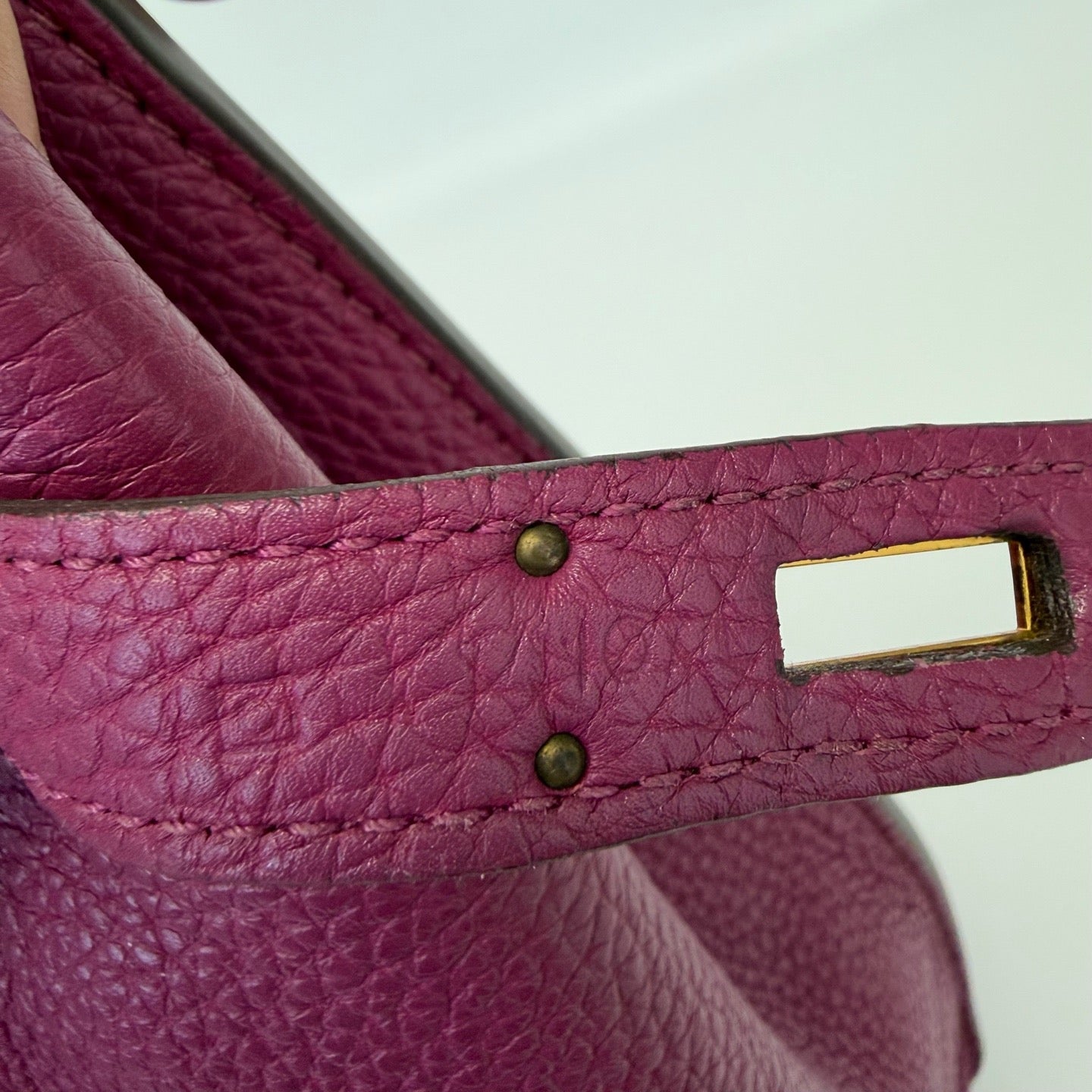 Pre-Owned Hermes SoKelly Anemone Togo Leather Gold Hardware O Stamp Year 2011 N22216253