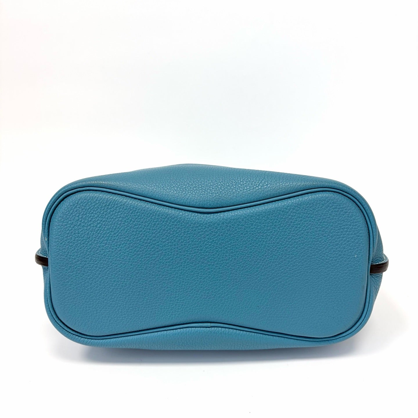 Pre-Owned Hermes So Kelly Blue Jean Togo Leather Silver Hardware P Stamp Late Year 2012 Length 26 N22216167