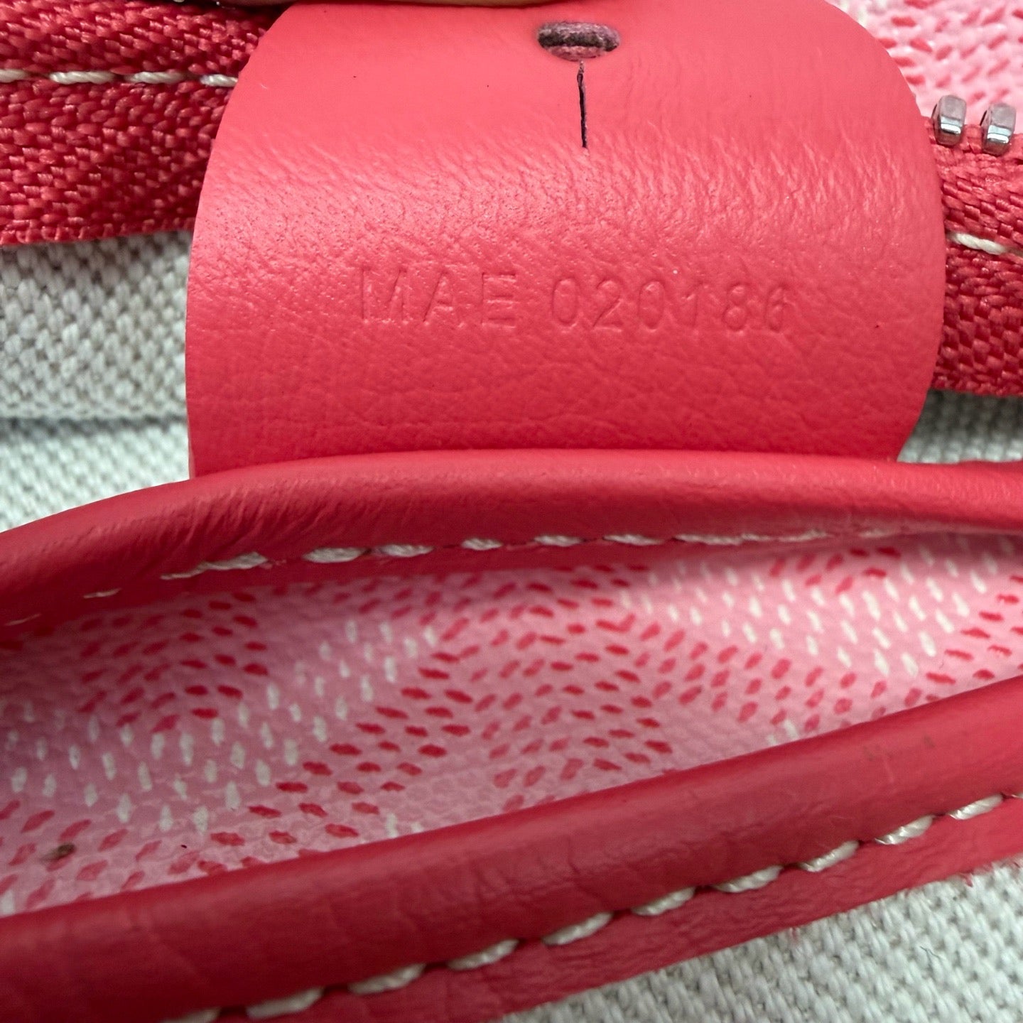 Pre-Owned Goyard Tote Zipper Rare Sakura Pink Late Year2018 Length 40 N22164702