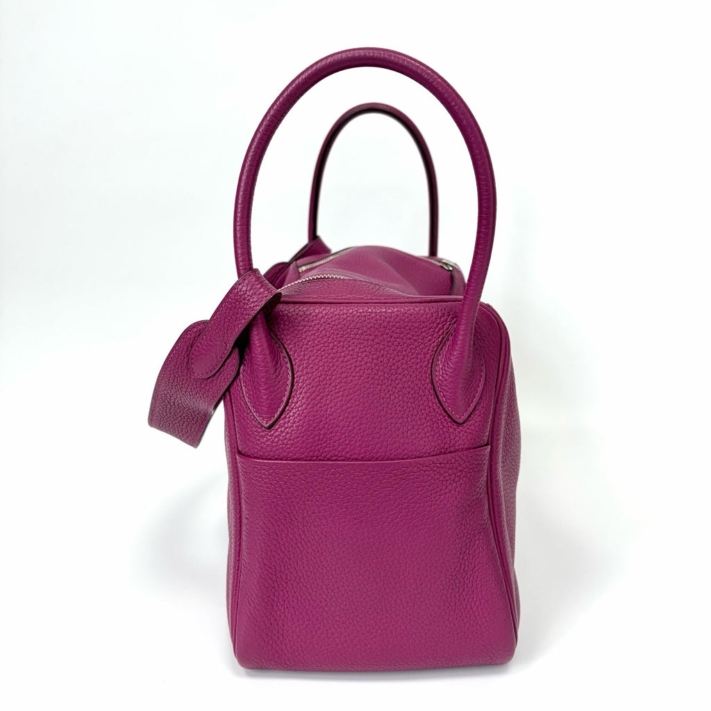 Pre-Owned Hermes Lindy34 Rose Purple TC Leather P Stamp Year2012 Base Length 34 N22171554