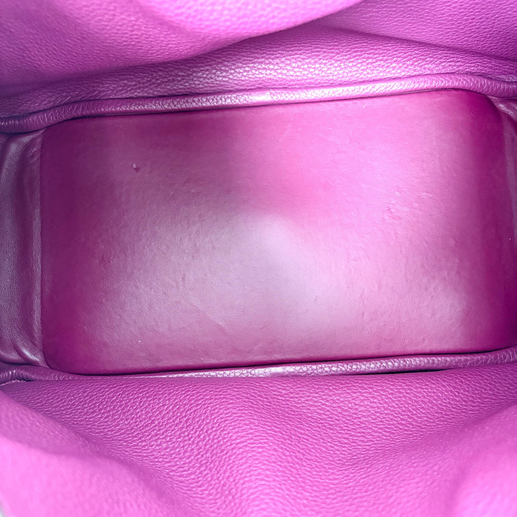 Pre-Owned Hermes Lindy34 Rose Purple TC Leather P Stamp Year2012 Base Length 34 N22171554