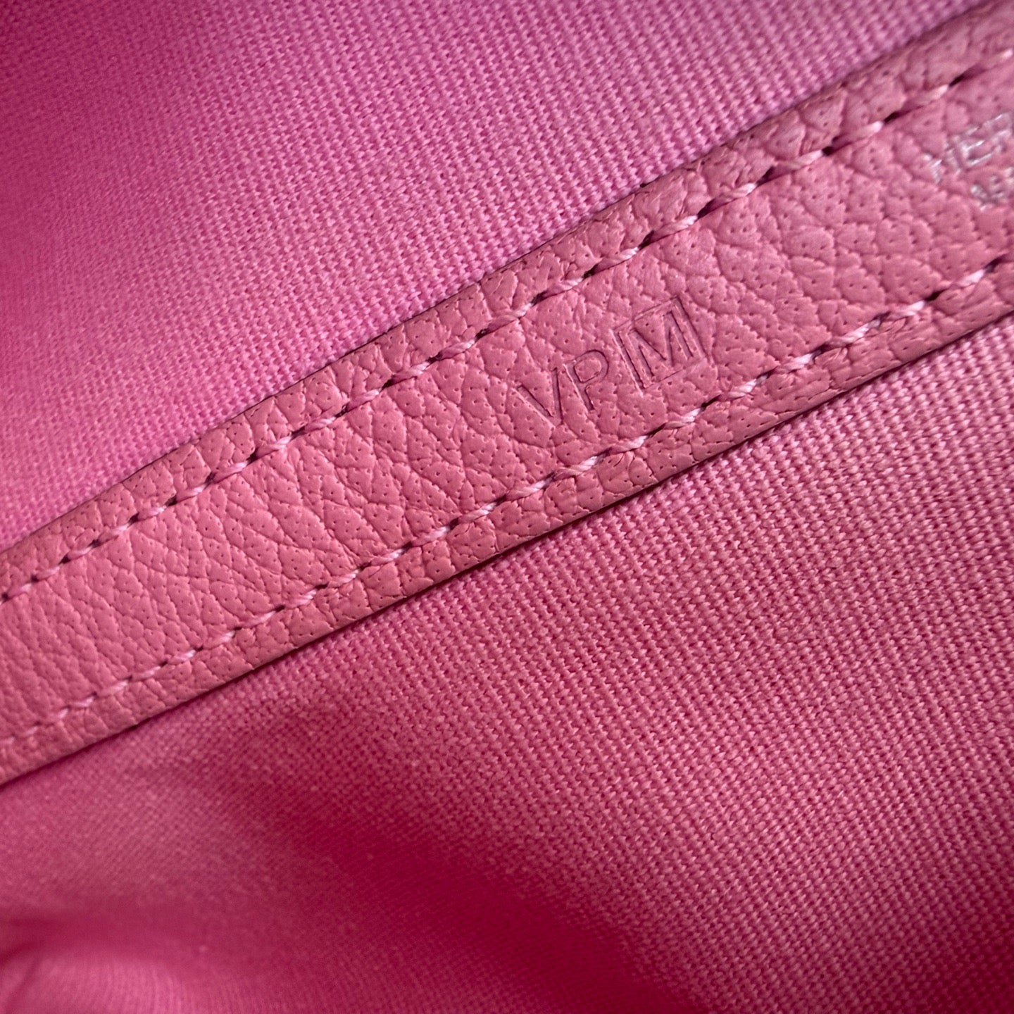 Pre-Owned Hermes Garden Party Canvas Leather Sakura Pink M Stamp Late Year2009 Length 30 N22216062