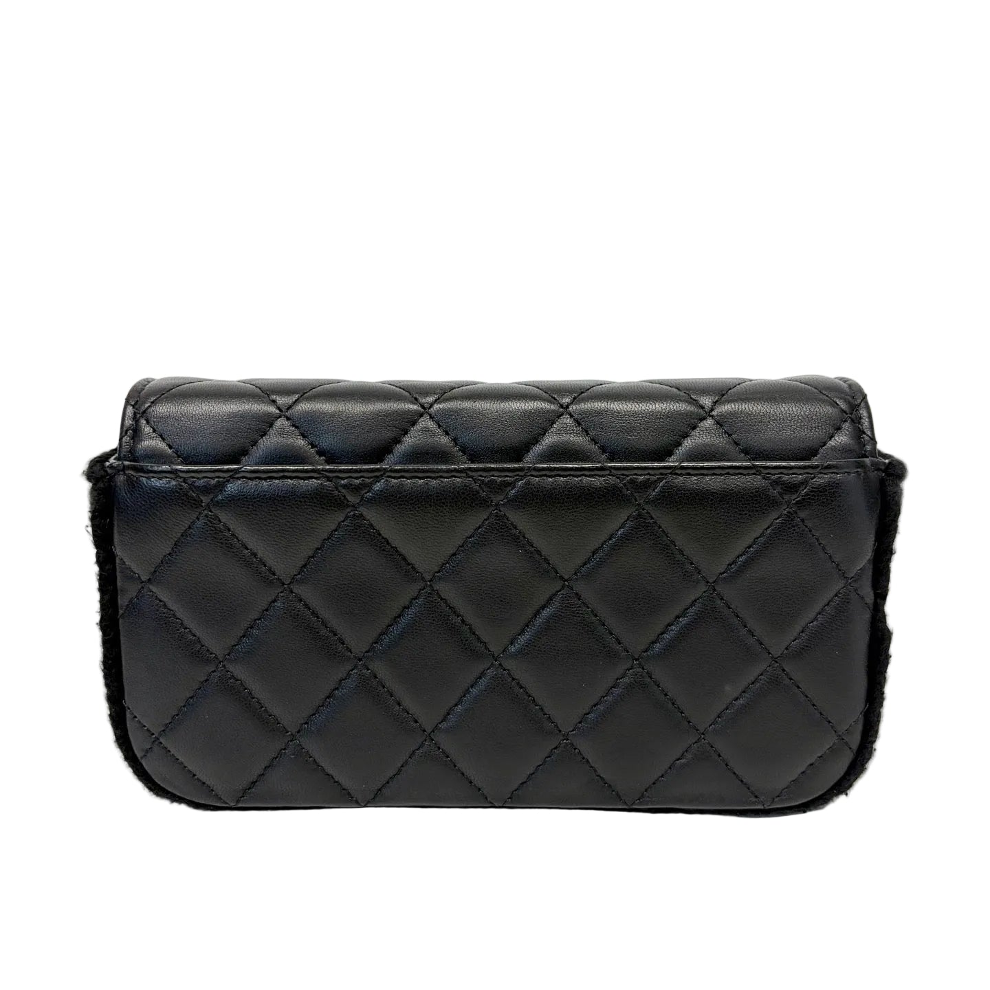 Pre-Owned Chanel Lambskin Splicing WOC Crossbody Bag Late Year2021 Length 16cm N22171901