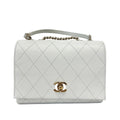 Pre-Owned Chanel White Double Chain Organizer Messenger Bag Year2019 N22163699