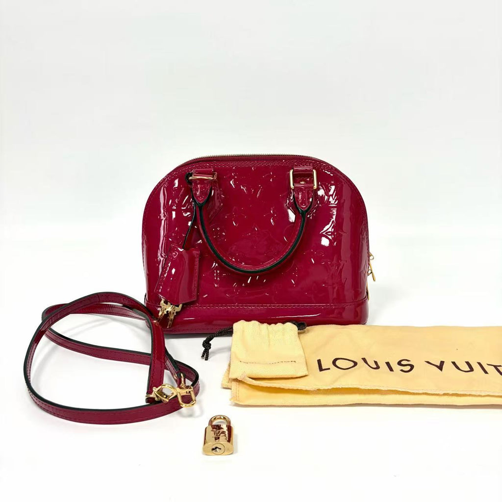 Pre-Owned LV Alma BB Red Patent Leather Year2015 N22167896