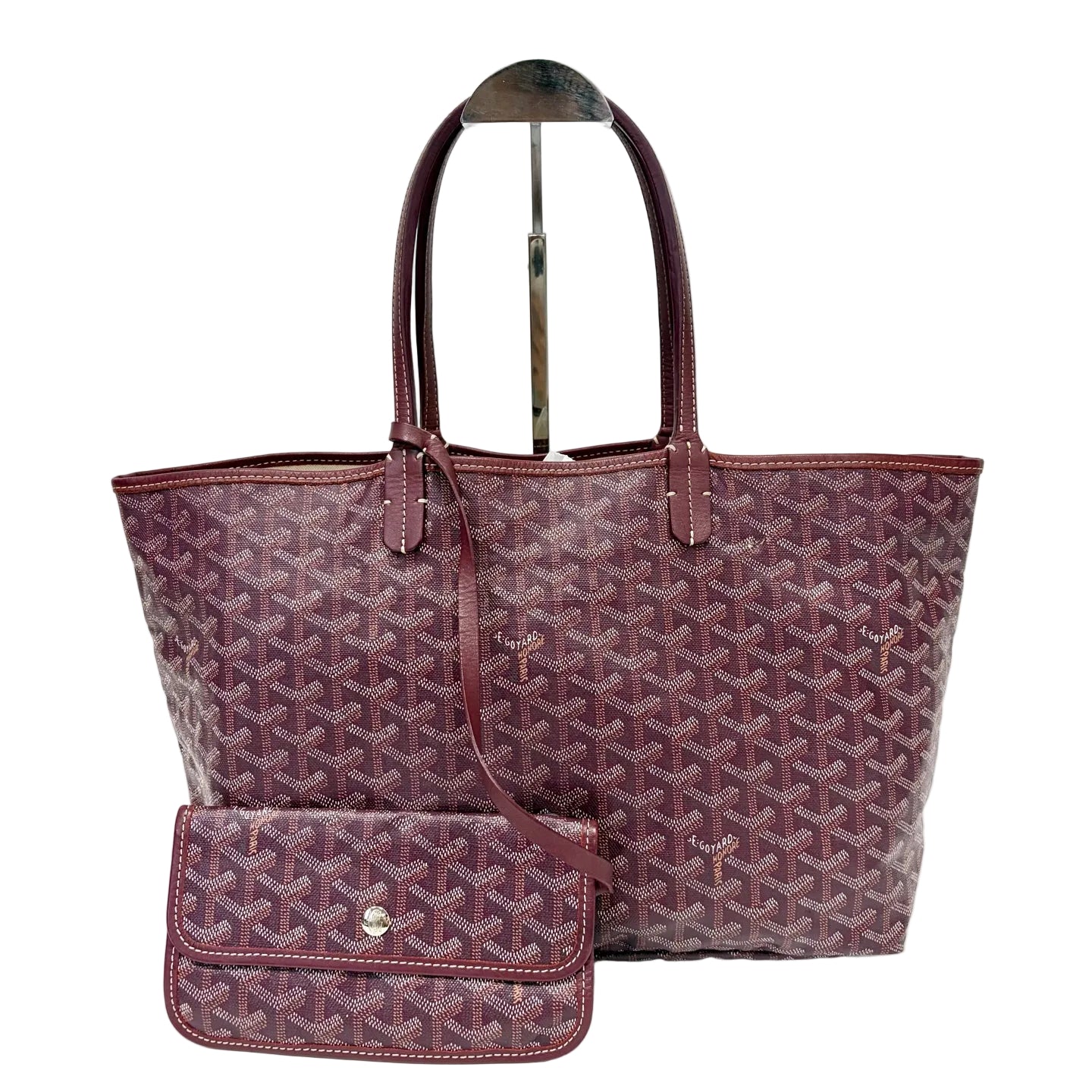 Pre-Owned Goyard Monogram Tote Bag Red Year2015 N22169414