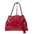 Pre-Owned Gucci Red Patent Leather Tassel Handbag Year2015 N22169507