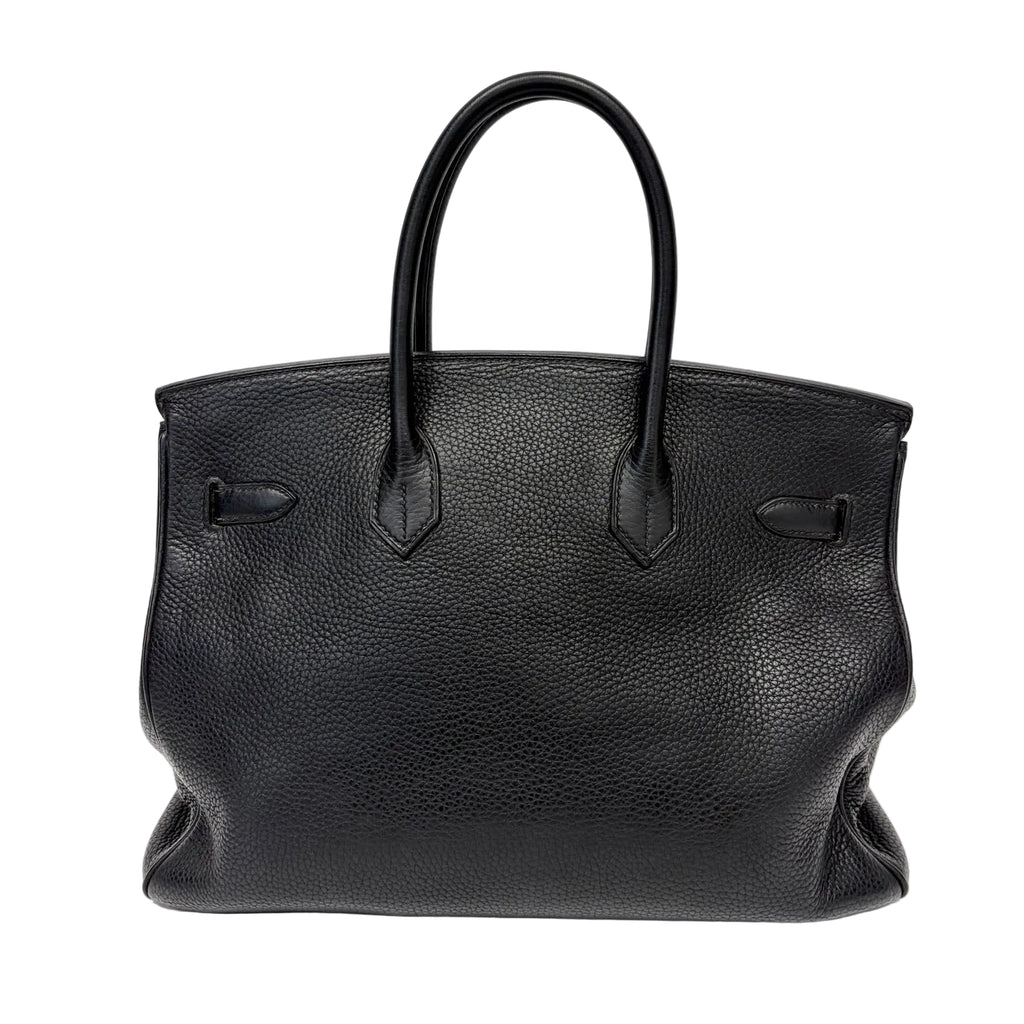 Pre-Owned Hermes Black Gold Birkin35 J Stamp Year2006 Togo Leather N22141212