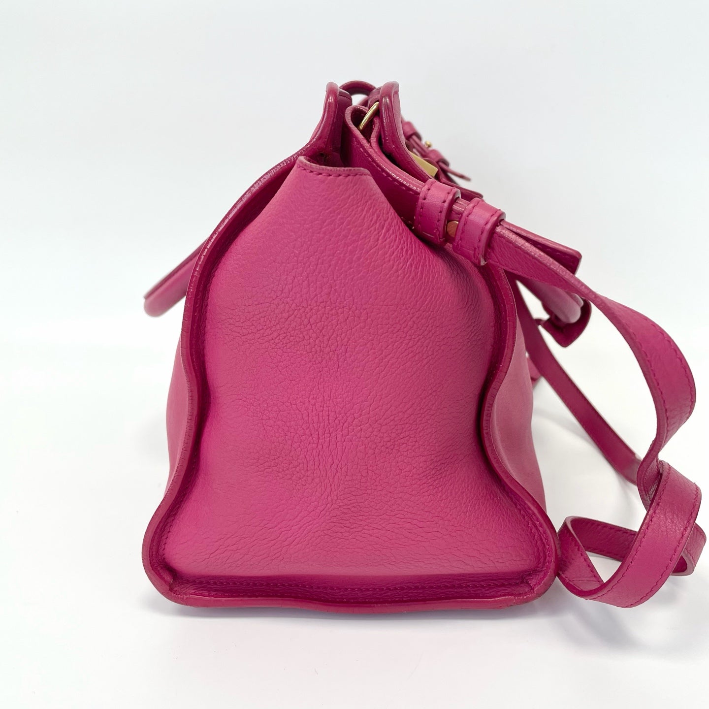 Pre-Owned YSL Rose Pink Cowhide Hand Shoulder Crossbody Bag Gold Hardware Base Length 30 N22107346