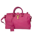 Pre-Owned YSL Rose Pink Cowhide Hand Shoulder Crossbody Bag Gold Hardware Base Length 30 N22107346