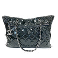 Pre-Owned Chanel Quilted Patent Leather Tote Bag 13 Series Year2011 Base Length 34 N22061185