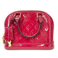 Pre-Owned Louis Vuitton Alma Bag Cherry Red Base Length 23.5 Year2013 N22060454