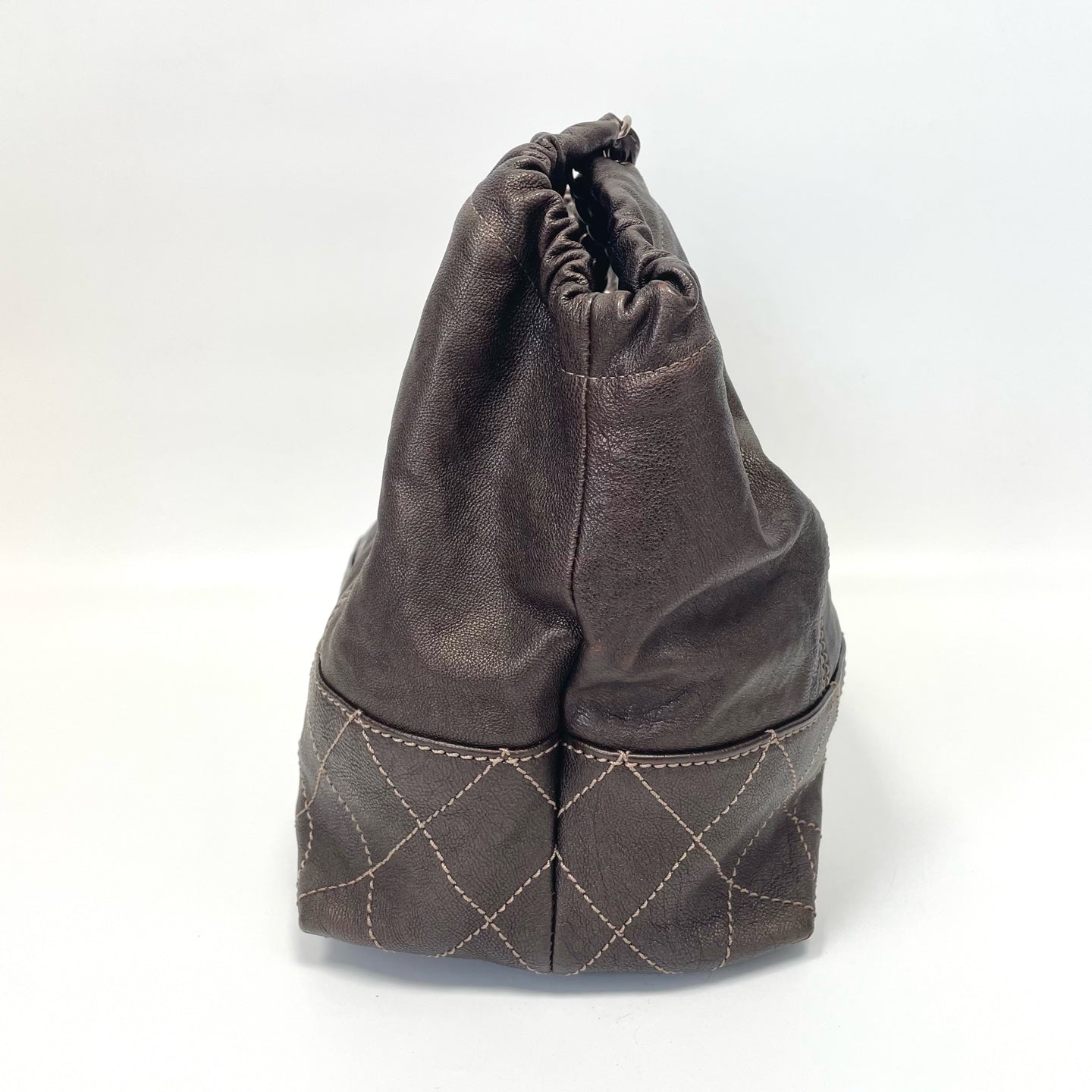 Pre-Owned Chanel Vintage Chocolate Large Tote 11 Series Year2008 N21917188