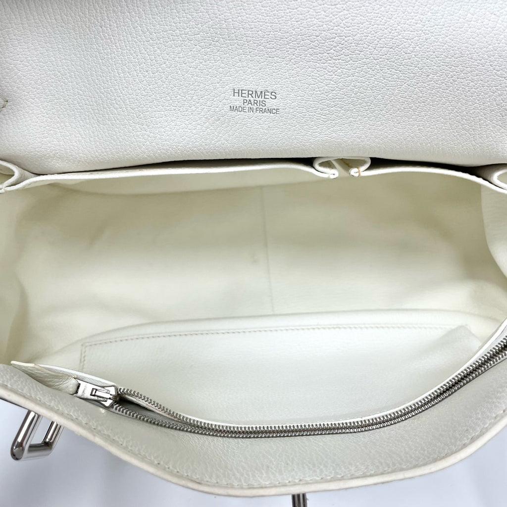 Pre-Owned Hermes Jypsiere White Silver Hardware Base Length 34 Year2009 N21978195