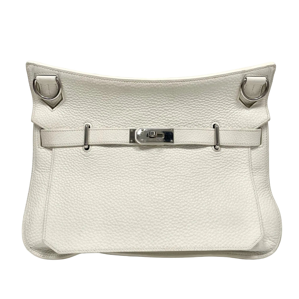 Pre-Owned Hermes Jypsiere White Silver Hardware Base Length 34 Year2009 N21978195
