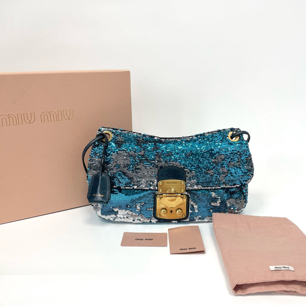 Pre-Owned Miu Miu Sequin Handbag Year2011 N21975488