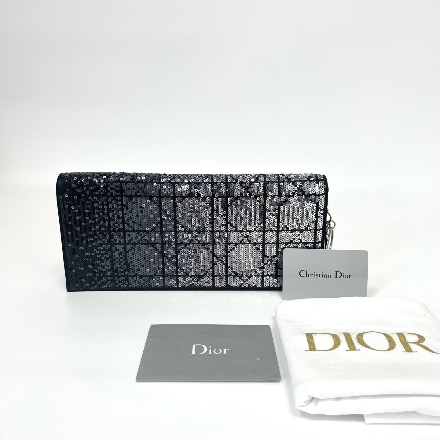 Pre-Owned Dior Gradient Sequin Evening Bag Base Length 21.5 Year2014 N219755449