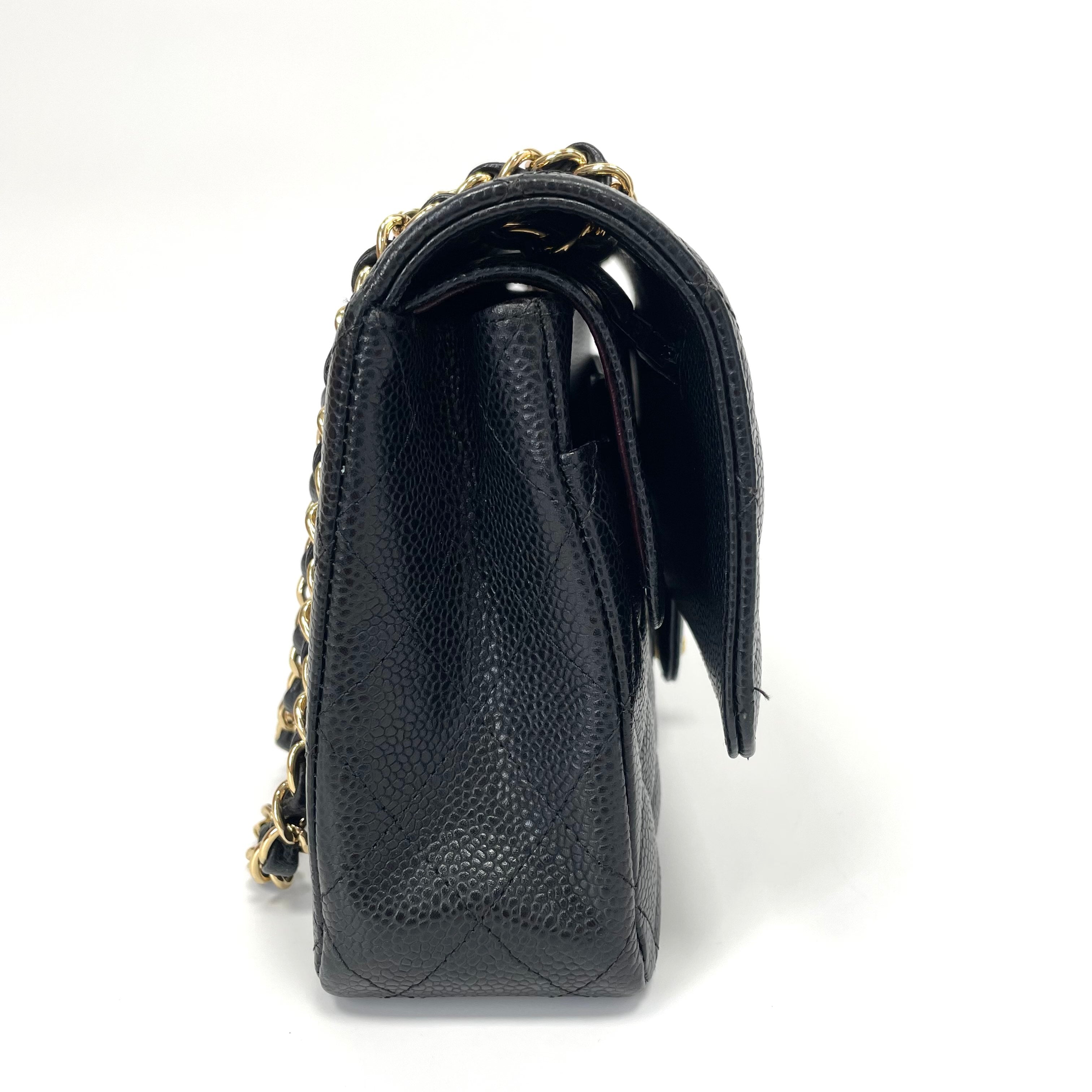 Pre-Owned Chanel Medium CF Black Gold Hardware Grained Cowhide 20 Series Year2015 N21908542